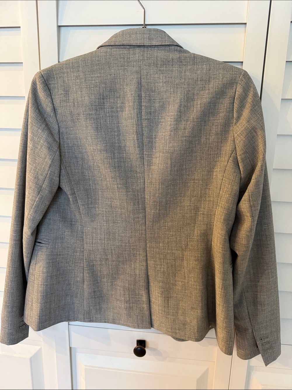 Banana Republic Light Gray Women's Single-Button Blazer - Picture 2 of 3
